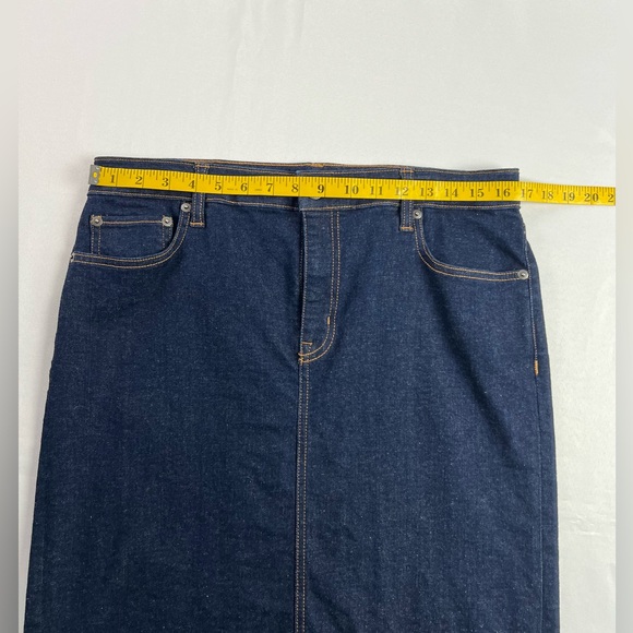 Lauren Ralph Lauren Blue Denim Jean Skirt Size 10 - Picture 7 of 16